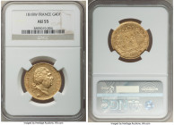 Louis XVIII gold 40 Francs 1818-W AU55 NGC, Lille mint, KM713.6. 

HID09801242017

© 2022 Heritage Auctions | All Rights Reserved