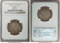 Republic silver Essai 2 Francs ND (1928) MS65 NGC, Maz-2609 var. Lustrous infused beneath a cloak of gray-bronze toning. 

HID09801242017

© 2022 Heri...