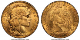 Republic gold 20 Francs 1907 MS66 PCGS, KM857, KM857, Gad-1064a, F-535. AGW 0.1867 oz. 

HID09801242017

© 2022 Heritage Auctions | All Rights Reserve...
