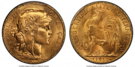 Republic gold 20 Francs 1911 MS66 PCGS, KM857, Gad-1064a, F-535. AGW 0.1867 oz. 

HID09801242017

© 2022 Heritage Auctions | All Rights Reserved