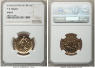 Republic gold Franc 2000 MS69 NGC, KM-Unl. Mintage: 5,000. The Sower issue. 

HID09801242017

© 2022 Heritage Auctions | All Rights Reserved