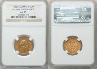 Prussia. Friedrich III gold 10 Mark 1888-A AU55 NGC, Berlin mint, KM514. One year type. 

HID09801242017

© 2022 Heritage Auctions | All Rights Reserv...