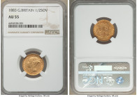 Victoria gold 1/2 Sovereign 1883 AU55 NGC, KM735.1. From the "For My Daughters" Collection 

HID09801242017

© 2022 Heritage Auctions | All Rights Res...