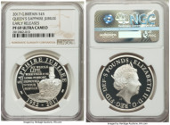 Elizabeth II silver Proof "Queen's Sapphire Jubilee" 5 Pounds 2017 PR69 Ultra Cameo NGC, KM1462. Early Releases. 

HID09801242017

© 2022 Heritage Auc...