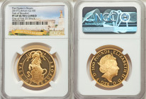 Elizabeth II gold Proof "Yale of Beaufort" 100 Pounds (1 oz) 2019 PR69 Ultra Cameo NGC, KM-Unl., The Queen's Beast series. One of the first 35 struck....