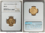 Republic gold 4 Pesos 1869-R MS61 NGC, KM187. Most attainable date of three year type. 

HID09801242017

© 2022 Heritage Auctions | All Rights Reserve...