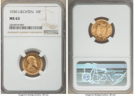 Franz I gold 10 Franken 1930 MS63 NGC, Bern mint, KM-Y11, Fr-16. One year type. From the "For My Daughters" Collection 

HID09801242017

© 2022 Herita...