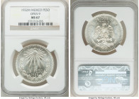 Estados Unidos Peso 1932-M MS67 NGC, Mexico City mint, KM455. Open 9 variety. Brilliant luster with white untoned surfaces. 

HID09801242017

© 2022 H...