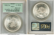 Estados Unidos 5 Pesos 1948-Mo MS67 PCGS, Mexico City mint, KM465. 

HID09801242017

© 2022 Heritage Auctions | All Rights Reserved