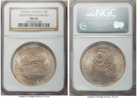 Estados Unidos 5 Pesos 1950-Mo MS66 NGC, Mexico City mint, KM466. Southern Railroad Commemorative. 

HID09801242017

© 2022 Heritage Auctions | All Ri...
