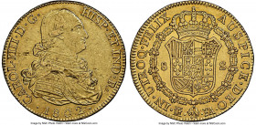 Charles IV gold 8 Escudos 1802 M-FA AU Details (Planchet Flaw) NGC, Madrid mint, KM437.1. Radiant luster. 

HID09801242017

© 2022 Heritage Auctions |...
