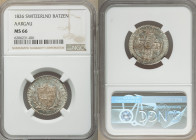 Aargau. Canton Batzen 1826 MS66 NGC, KM21. 

HID09801242017

© 2022 Heritage Auctions | All Rights Reserved