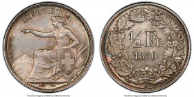 Confederation 1/2 Franc 1850-A MS65 PCGS, Paris mint, KM8. 

HID09801242017

© 2022 Heritage Auctions | All Rights Reserved