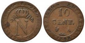 FRANCIA. Napoleone I. 10 Centimes 1808 A. Gad.190. qBB