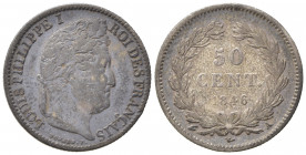 FRANCIA. Louis Philippe I (1830-1848). 50 centimes 1846 A. Ag. BB