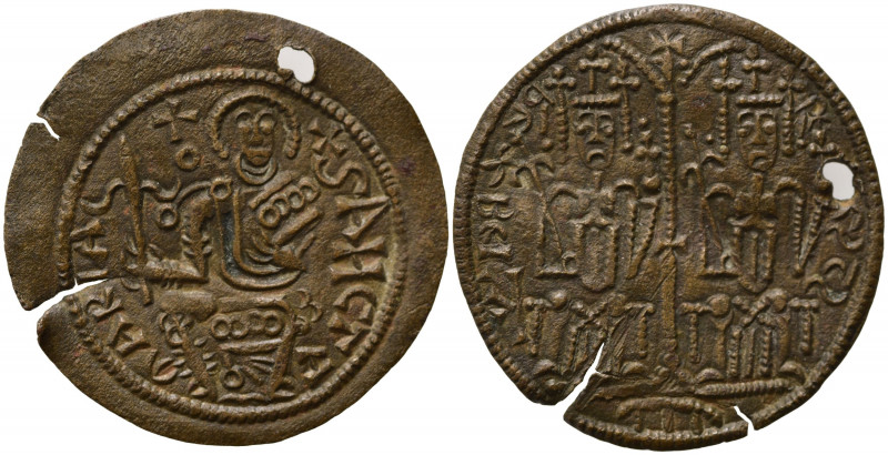 UNGHERIA. Bela III (1172-1196). Kupfermunze Cu (2,45 g). Huszar 72. *foro, fratt...