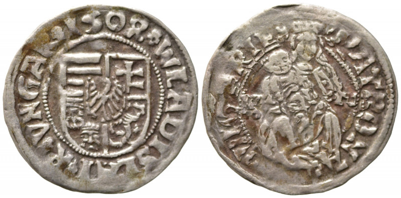 UNGHERIA. Ladislao II (1490-1516). Denar. Ag (0,46 g). BB