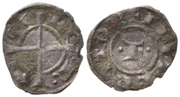 BRINDISI. Federico II (1197-1250). Quarto di denaro. Mi (0,26 g). MIR 275 - R3. qBB