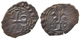 BRINDISI o MESSINA. Carlo I d'Angiò (1266-1285). Denaro Mi (0,55 g). Spahr 53. MB-BB