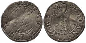 FIRENZE. Repubblica (Sec. XIII - 1532). Quattrino grosso bianco o Crazia. Mi (1,04 g). MIR 93. MB