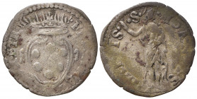 FIRENZE. Ferdinando I de Medici (1587-1609). Crazia II serie. Stemma - Santo rivolto a destra. MIR 244 - R2. MB