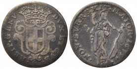 GENOVA. Dogi Biennali (1528-1797). 5 soldi 1675. MI (1,11 g). MIR 338. MB