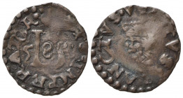 LUCCA. Monete con data sec. XVI. Quattrino con volto Santo 1558. Cu (0,66 g). MIR 183/15. BB