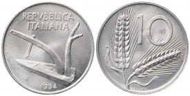 REPUBBLICA ITALIANA. 10 lire 1954 "Spighe". Gig. 237. FDC