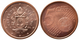 VATICANO. Monetazione in Euro. Francesco. 5 Centesimi 2018. FDC