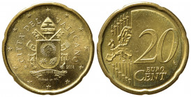 VATICANO. Monetazione in Euro. Francesco. 20 Centesimi 2018. FDC