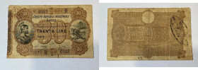 Credito Agricolo Industriale Sardo. 30 lire. Firme Bao - Costa - Boy. qBB