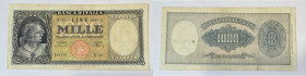 REPUBBLICA ITALIANA. Biglietti di banca. 1.000 lire "Medusa". Decreto 10 febbraio 1948 Einaudi - Urbini. Gig. Bi 54B. BB
