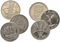 ESTERE. POLONIA. Lotto di 3 monete da 10 zlotych FAO (di cui due Proba). SPL-FDC