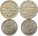 ESTERE. URUGUAY. Lotto di 2 monete in argento. SPL-FDC