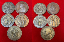 MEDAGLIE. Paolo VI. Lotto di 5 medaglie. AE. SPL-FDC