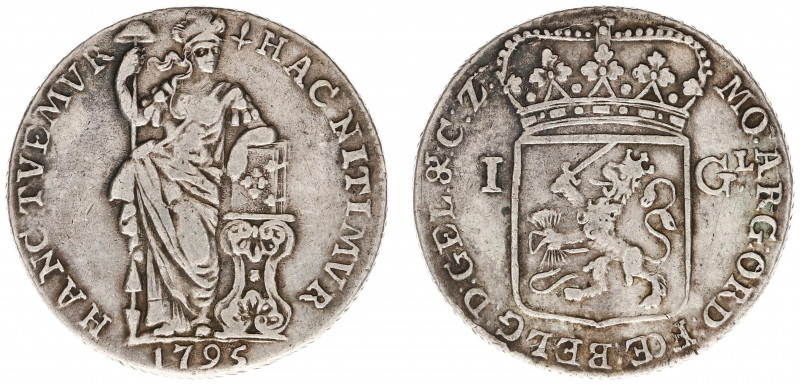 Bataafse Republiek (1795-1806) - Gelderland - 1 Gulden 1795 (Sch. 89 / Delm. 117...