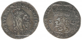 Bataafse Republiek (1795-1806) - Holland - 3 Gulden 1795 (Sch. 79 / Delm. 1146) - VF