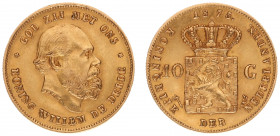 Netherlands - Gouden Tientjes 1875-1933 - 10 Gulden 1875 - Gold - VF