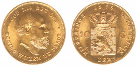 Netherlands - Gouden Tientjes 1875-1933 - 10 Gulden 1875 - Gold - XF/UNC