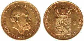 Netherlands - Gouden Tientjes 1875-1933 - 10 Gulden 1876 - Gold - XF