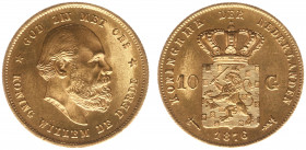 Netherlands - Gouden Tientjes 1875-1933 - 10 Gulden 1876 - Gold - XF/UNC