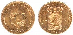 Netherlands - Gouden Tientjes 1875-1933 - 10 Gulden 1877 - Gold - XF