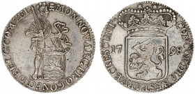 Bataafse Republiek (1795-1806) - Zeeland - Zilveren Dukaat 1798 (Sch. 63c / Delm. 976/R1) - cleaned - VF/XF