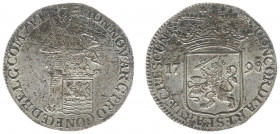 Bataafse Republiek (1795-1806) - Zeeland - Zilveren Dukaat 1798 struck over 1796 (Delm. 976 / Sch. 63a / R2) - mint luster - UNC - magnificent piece /...