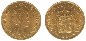 Netherlands - Gouden Tientjes 1875-1933 - 10 Gulden 1911 - Gold - XF