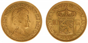 Netherlands - Gouden Tientjes 1875-1933 - 10 Gulden 1911 - Gold - XF