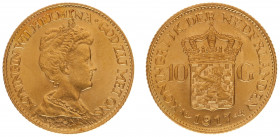 Netherlands - Gouden Tientjes 1875-1933 - 10 Gulden 1917 - Gold - XF