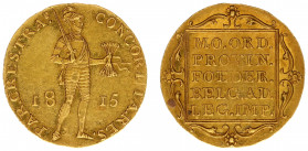 Koninkrijk NL Willem I als Soeverein-vorst (1813-1815) - Gouden Dukaat 1815 (Sch. 201) - a.XF