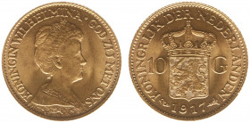 Netherlands - Gouden Tientjes 1875-1933 - 10 Gulden 1917 - Gold - UNC