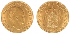 Netherlands - Gouden Tientjes 1875-1933 - 10 Gulden 1925 - Gold - XF/UNC